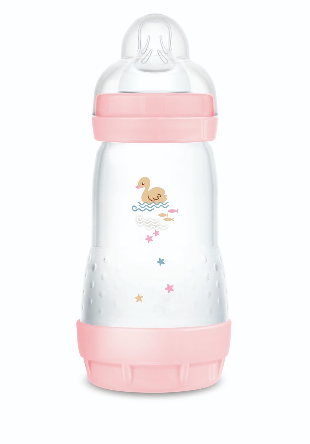 Mam - Baby Easy Start Anticolic Silicone Bottle - Sealife Pink - 260 ml