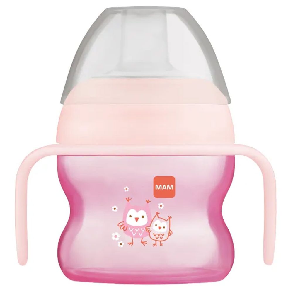 Mam - Baby Starter Silicone Cup - Fores Pink - 150 ml