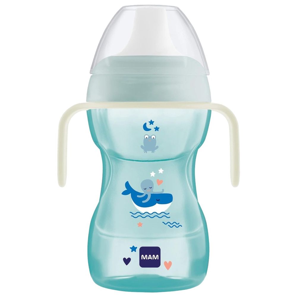 Mam - Baby Learn To Drink Cup - Blue - 270 ml