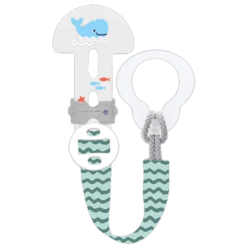 Mam - Baby Pacifier Clip - Sealife Blue - 2 Pc Set