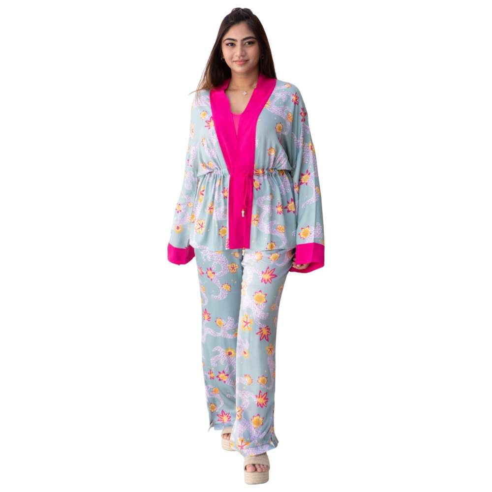 Stylebug - Women's Printed Palazzo Pants - Blue