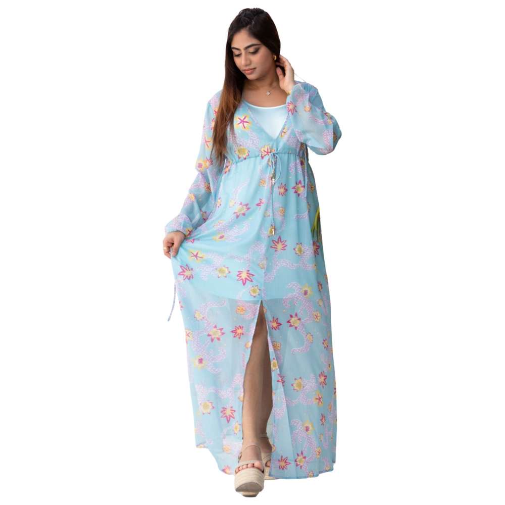 Stylebug - Women's Printed Maxi Dress - Blue