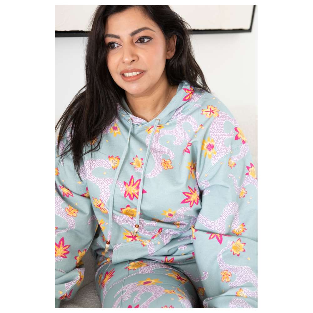 Stylebug - Women's Printed Hoodie - Blue