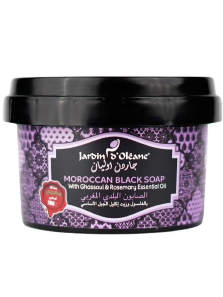 Jardin D’oleane - Moroccan Black Soap With Ghassoul And Rosemary Oil - 250g