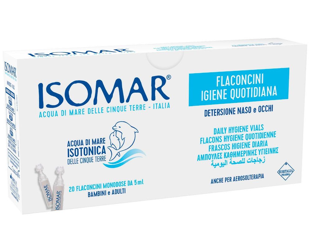 Isomar - Nose/Eyes Daily Hygiene Vial - Pack of 20