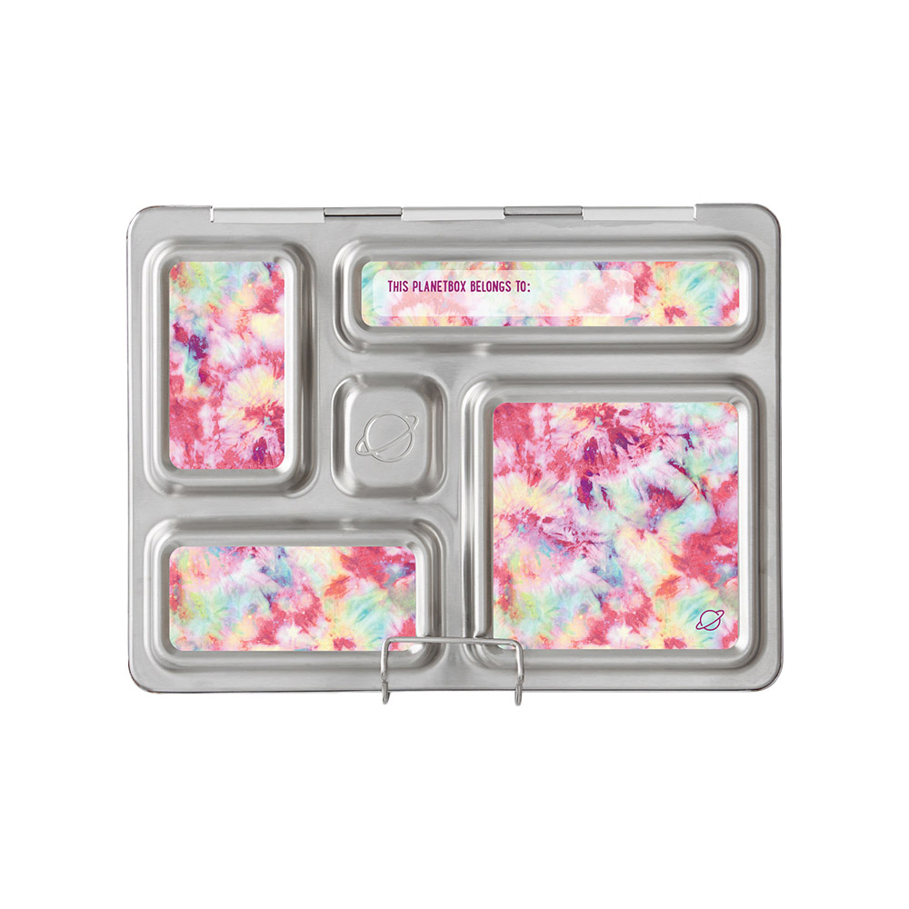 بلانيت بوكس - مجموعة مغناطيس لصندوق غداء روفر - بلوسوم تاي داي - 4 قطع