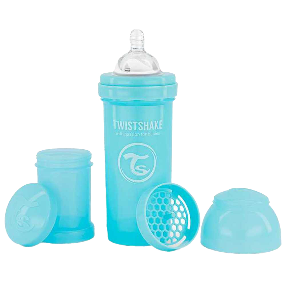 Twistshake - Anti-Colic Baby Bottle - Pastel Blue - 125 ml