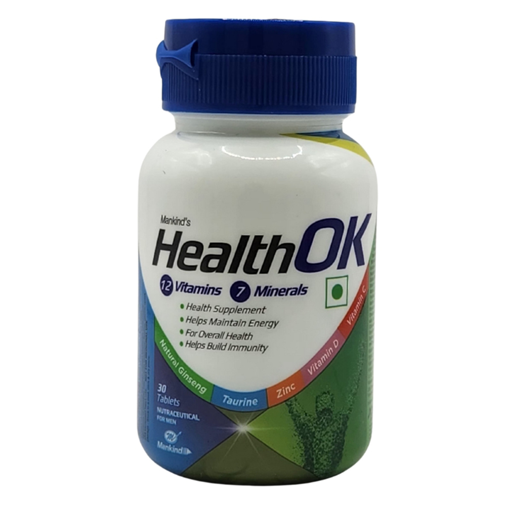 Mankind - Health Ok Multivitamin Tablets - 30 Pcs