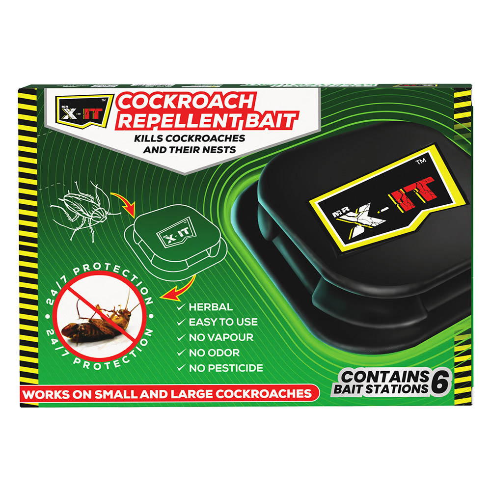 Mr. X-IT - Cockroach Repellent Bait - 6 Pcs