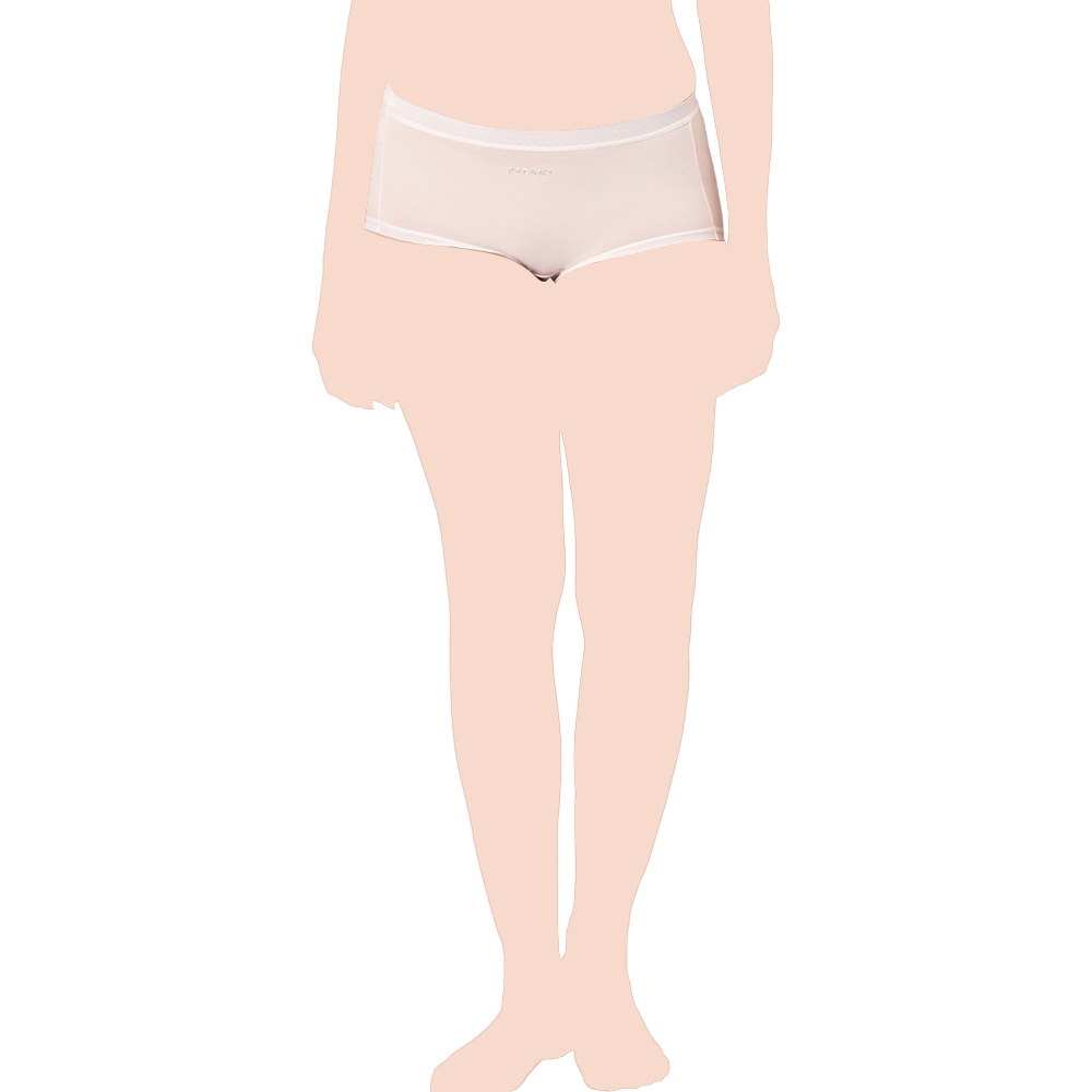 Intimate Queen - Corn Bae No Roll-Ups Lacy Boyshorts - Light Pink