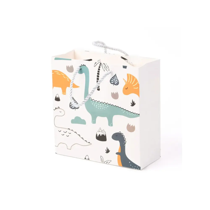 Share the Love Dino Gift Bag - White - Small