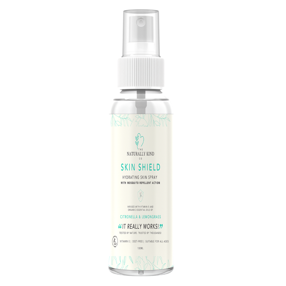The Naturally Kind Co. - Skin Shield Hydrating Spray With Mosquito Repellent Action - Citronella & Lemongrass - 100ml
