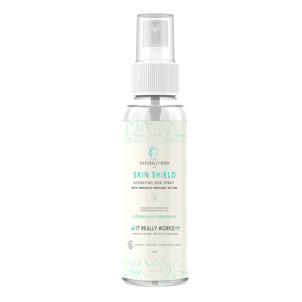 The Naturally Kind Co. - Skin Shield Hydrating Spray With Mosquito Repellent Action - Citronella & Lemongrass - 250ml