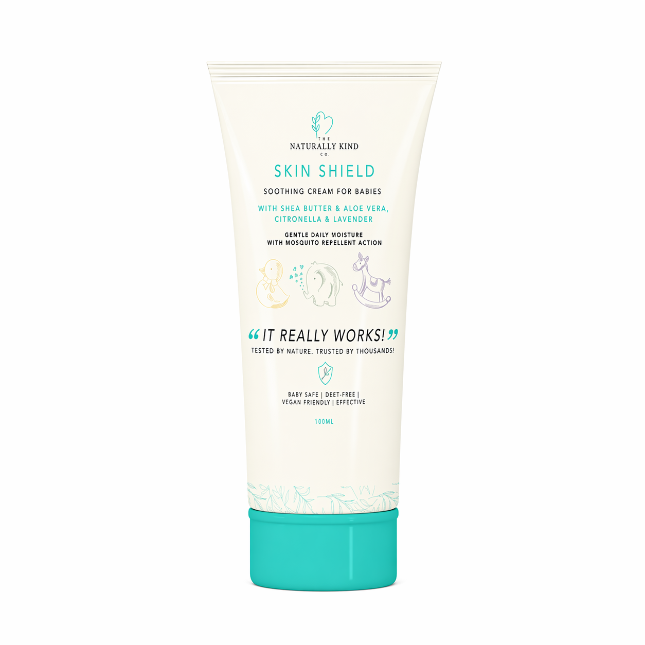 The Naturally Kind Co. - Mosquito Repellent Cream - Shea Butter & Aloe Vera - 100 ml
