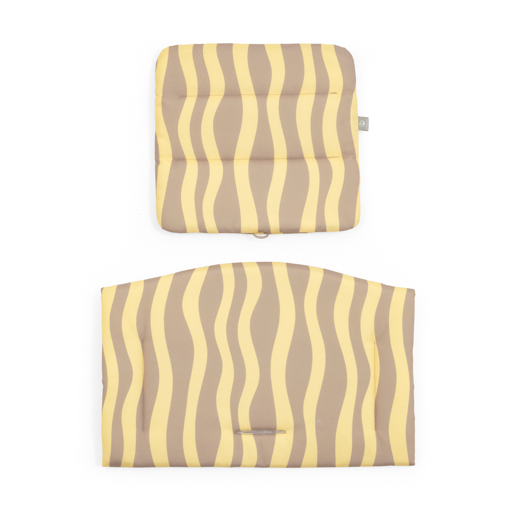 Stokke - Tripp Trapp High Chair Seat & Back Cushion Only - Lemon Daze - 2 Pcs