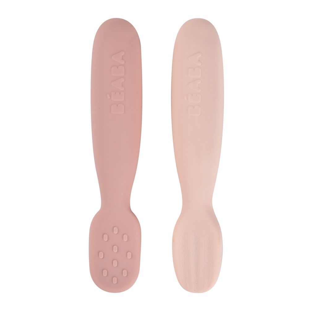 Beaba Silicone Pre-Spoons Set Cotton Candy - 2 Pcs