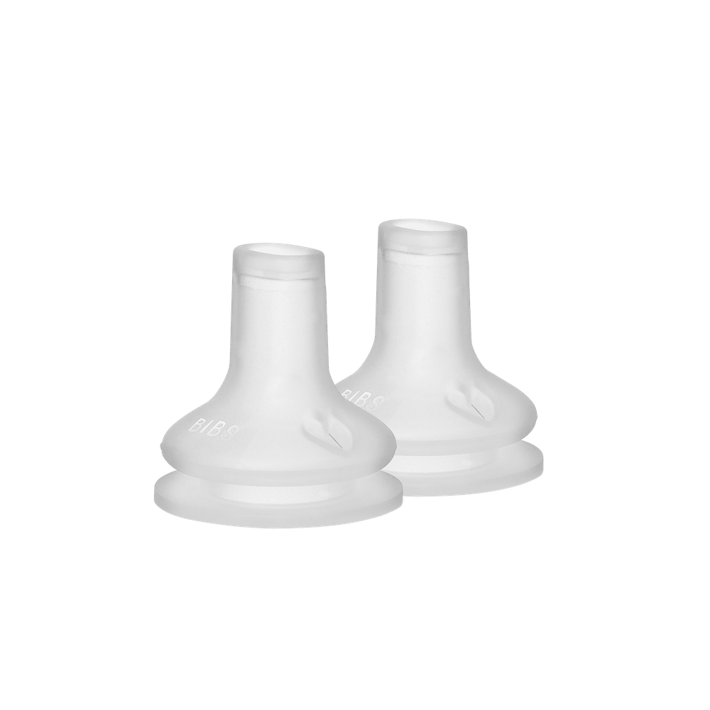 Bibs - Silicone Spout For Baby Bottle - Clear - Pack of 2