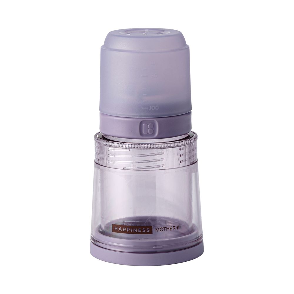 Mother K - Ecozen Folding Baby Bottle - Purple - 250 ml