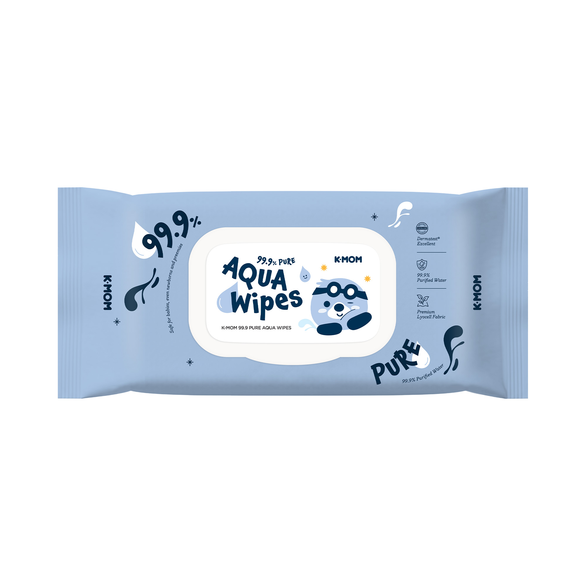 Mother K - K-Mom Aqua Wipes - 60 Pcs