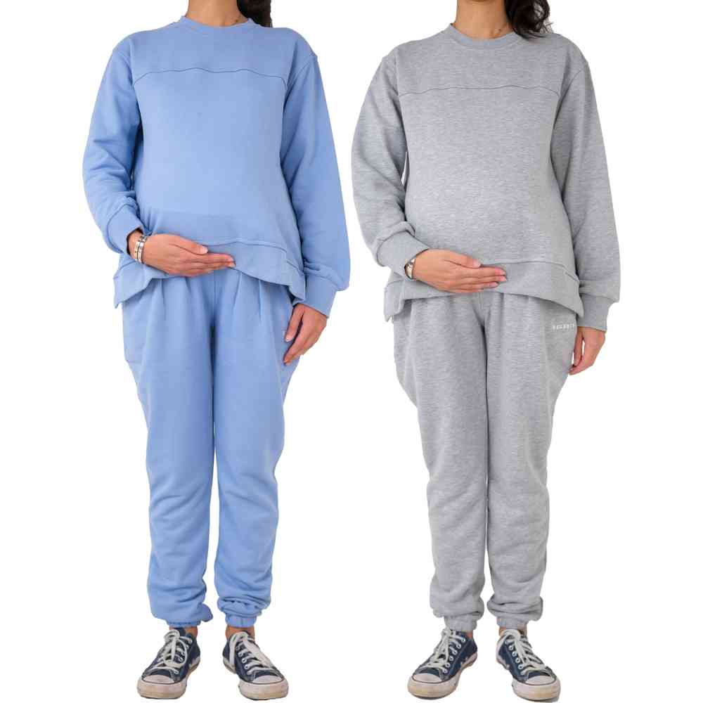 Lune Boutique 2pc-Set - The Snuggle Up Maternity Sweatshirt & Sweatpants