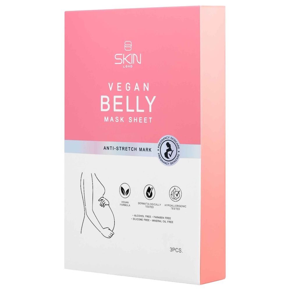 Skin Load - Vegan Belly Mask Sheet - Pack of 3