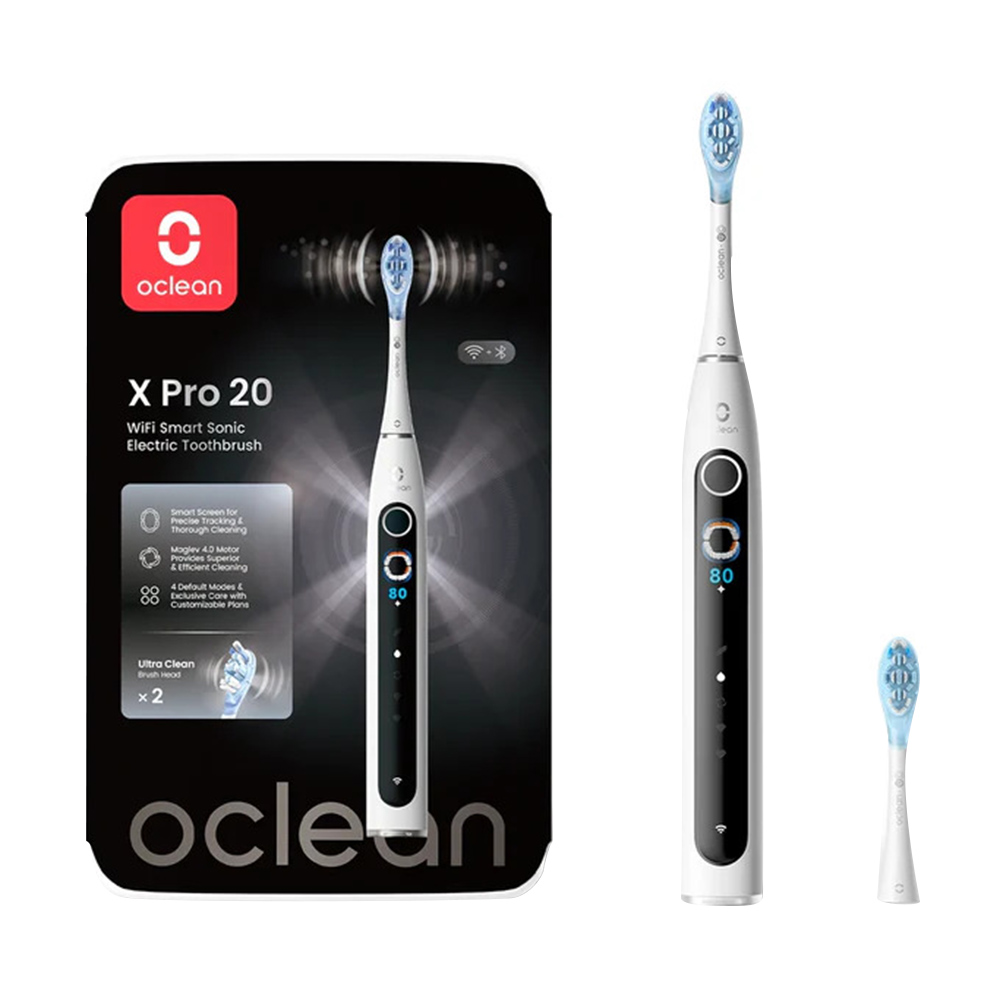 Oclean - X Pro 20 Wifi Smart Sonic Electric Toothbrush - White
