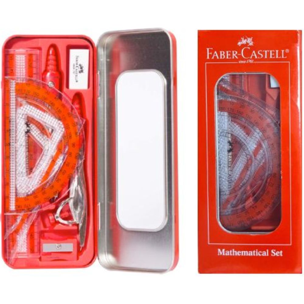 Faber Castell - Mathematical Geometry Box - 10 Pc Set