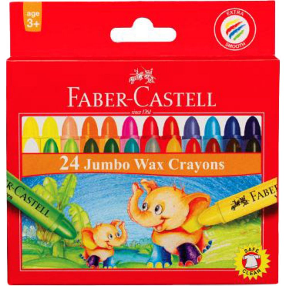 فابر كاستل - أقلام شمع جامبو - مجموعة من ٢٤ قطعة