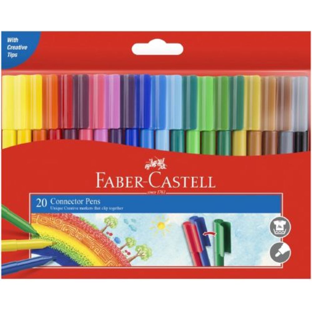 Faber Castell - Connector Pen - 20 Pc Set