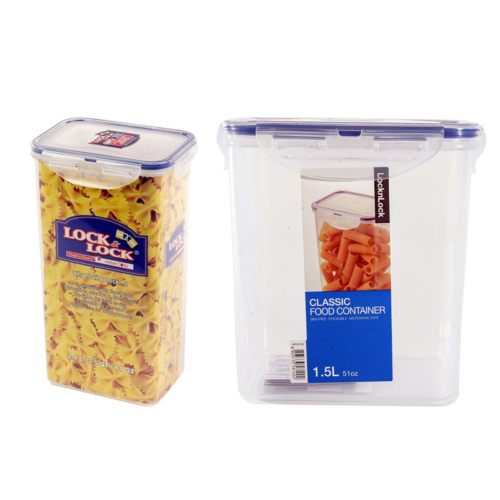 لوكن لوك - حافظة طعام مستطيلة طويلة