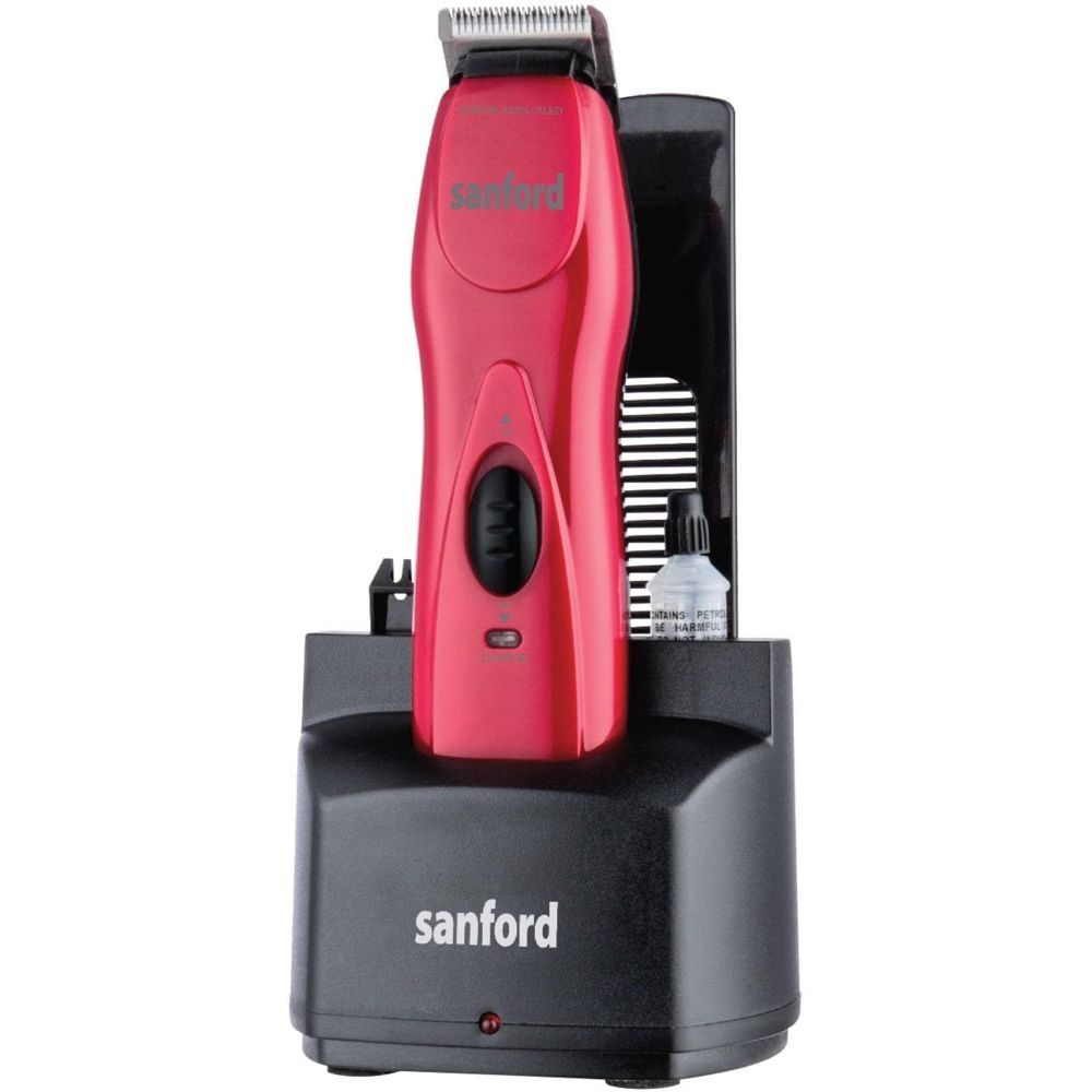 Sanford - Rechargeable Hair Clipper Kit - Red
