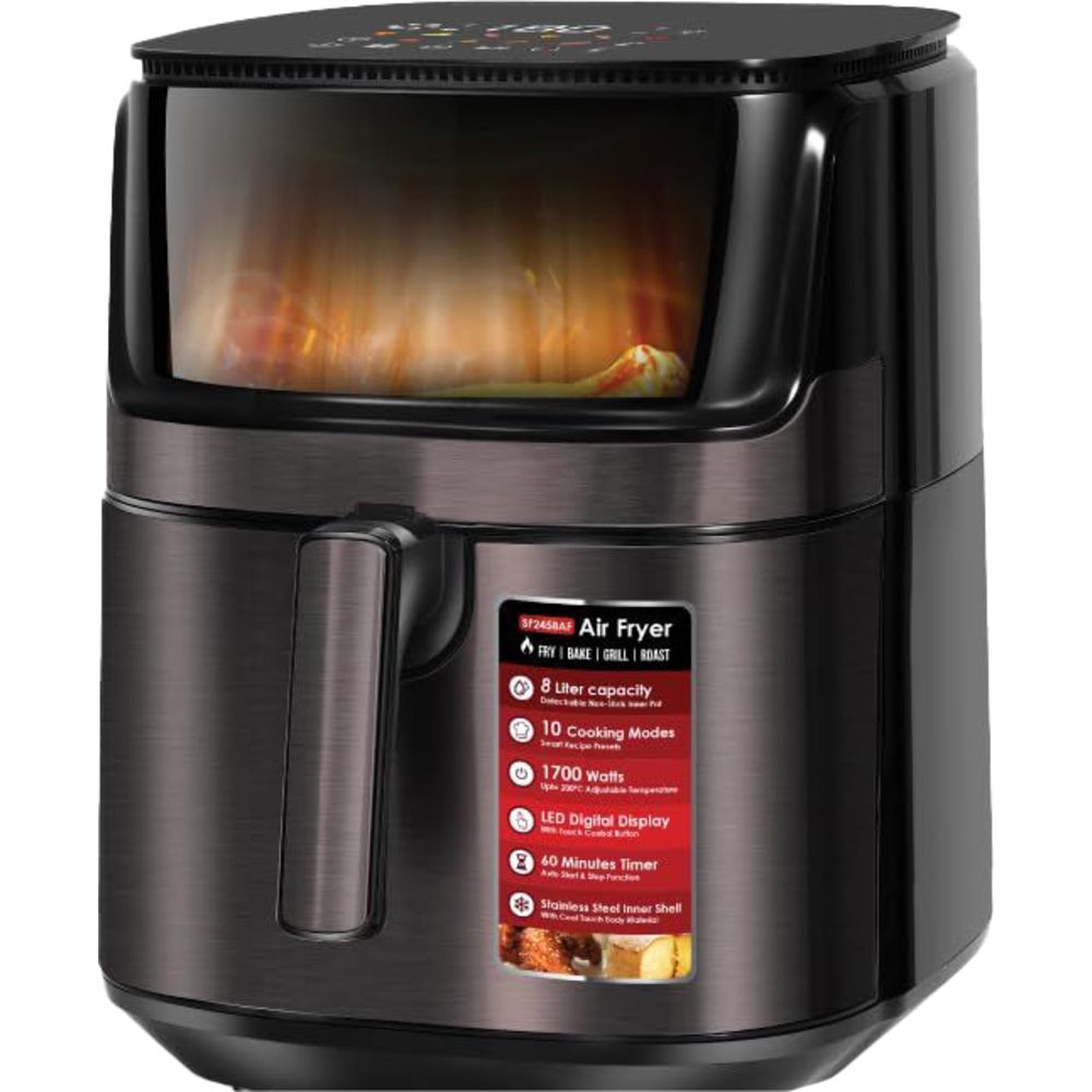 Sanford - Digital Air Fryer - Black - 8 L - 1700 W