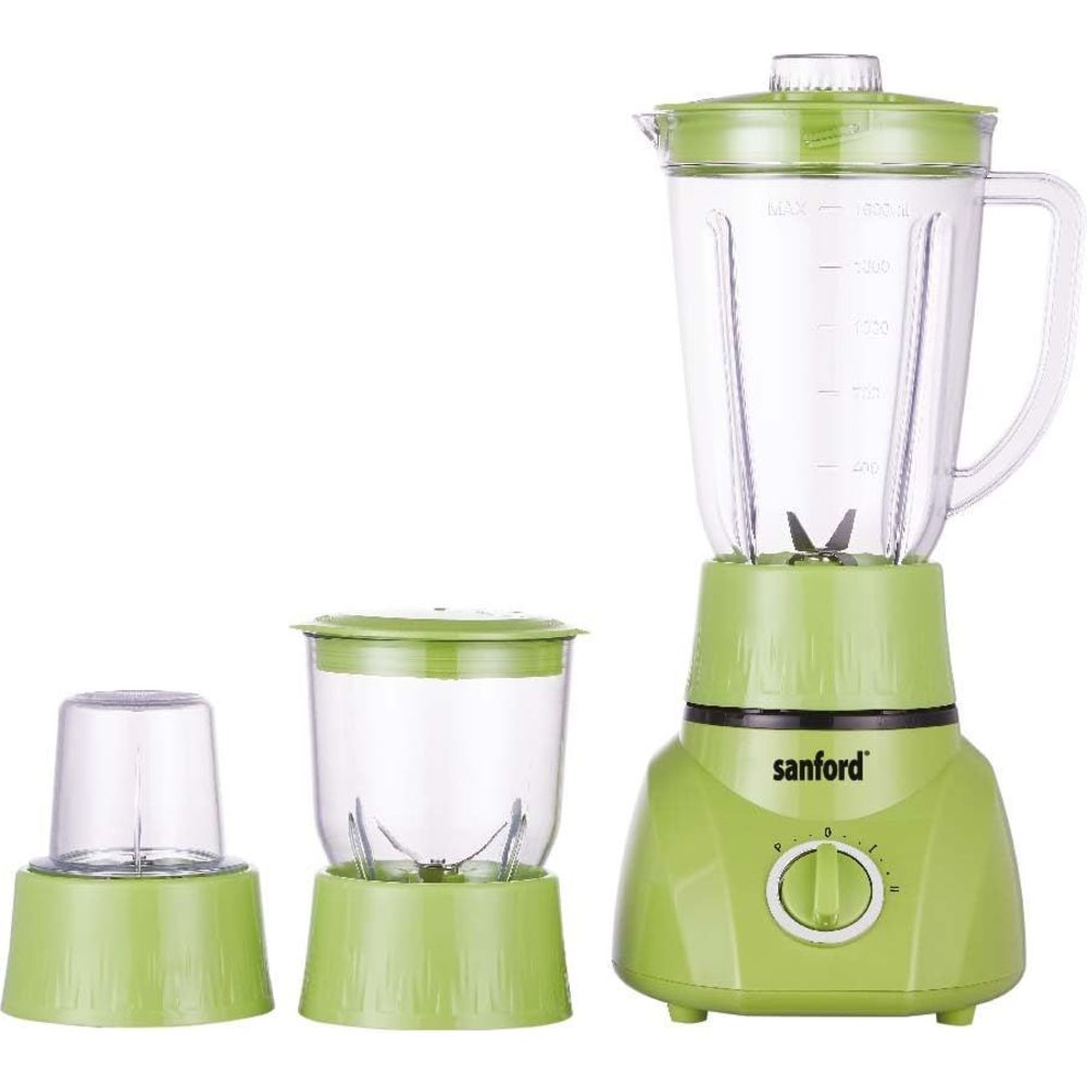 Sanford - 3-In-1 Heavy Duty Blender - Green - 1.6 L - 400 W