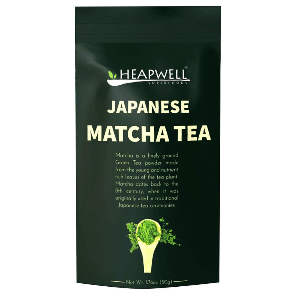 Heapwell Superfoods - Japanese Premium Grade Matcha Green Tea Powder - 50 gm