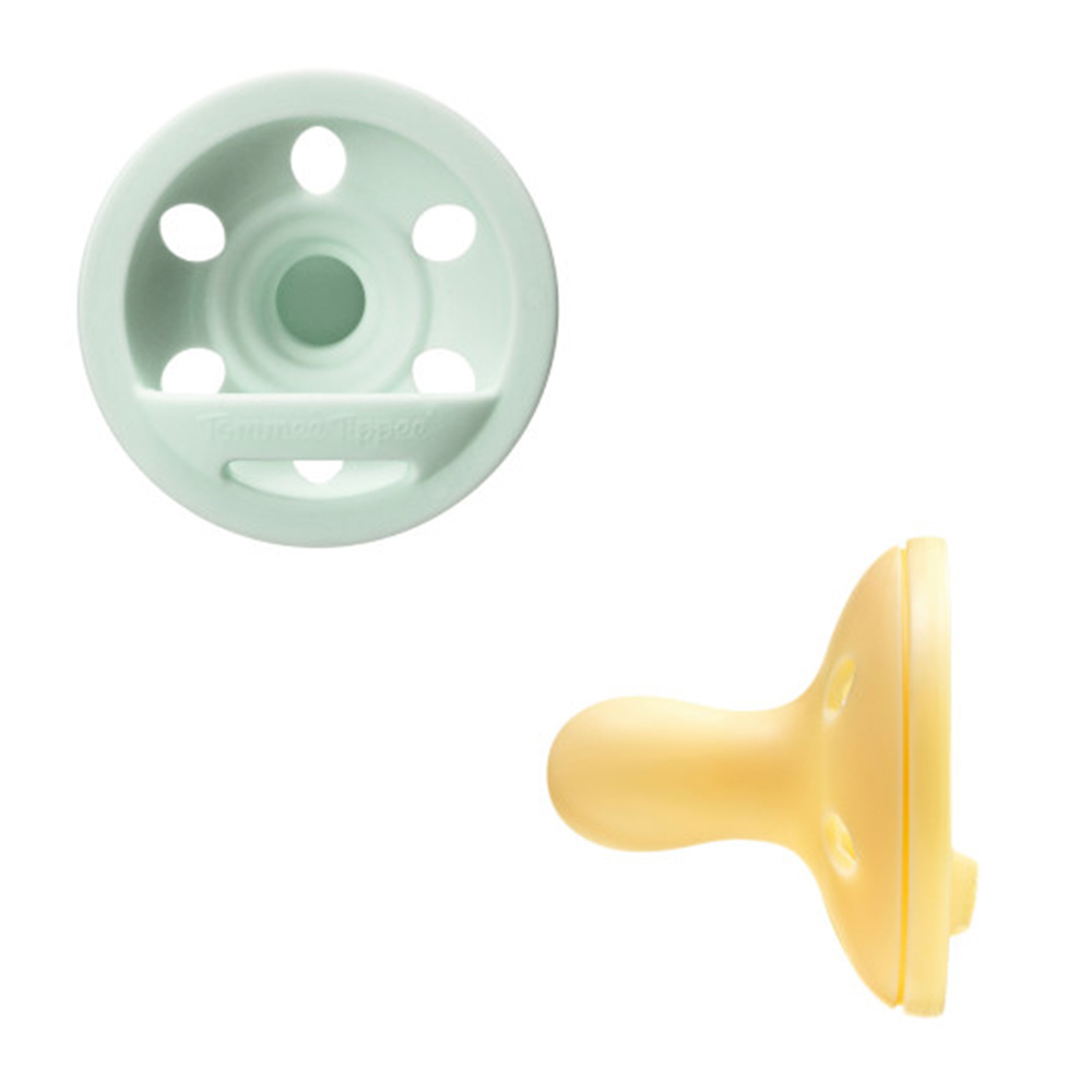 Tommee Tippee - Closer To Nature Breastlike Soother - 0-6M - Green/Yellow
