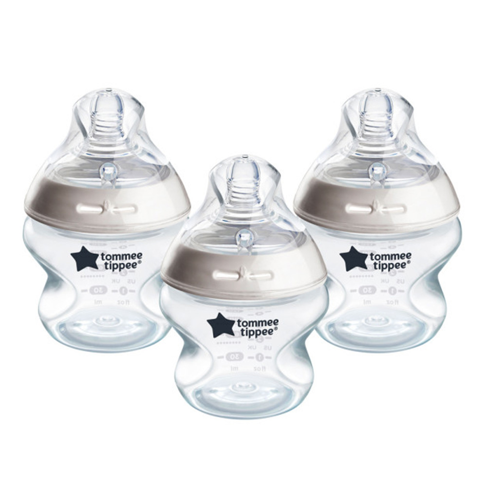 Tommee Tippee - Natural Start Bottle With Extra Slow Flow Teat - 150 ml - 3 Pcs
