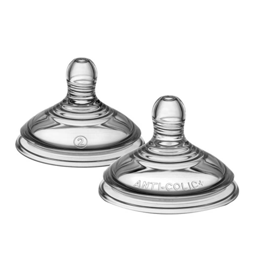 Tommee Tippee - Natural Start Advanced Anti-Colic Medium Flow Teat - 2 Pcs