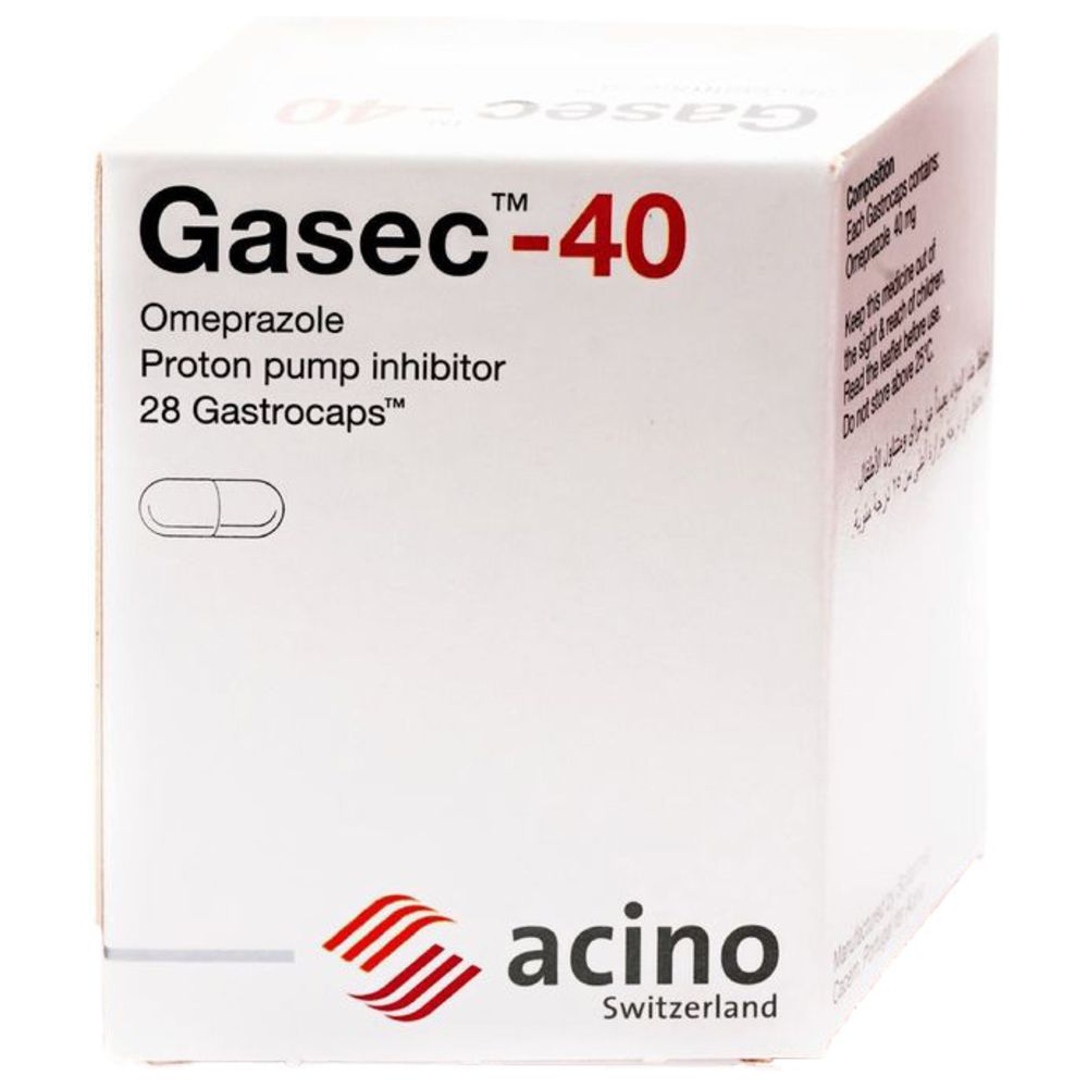 Gasec Capsule 40 mg - 28 Pcs