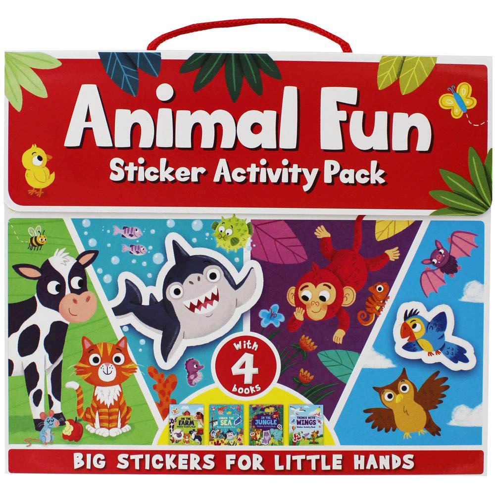 Animal Fun Sticker Activity Pack With Books - Set of 4