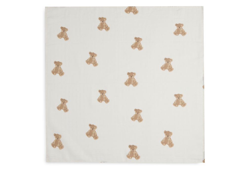 Jollein Teddy Bear Muslin Cloths - 3 Pcs