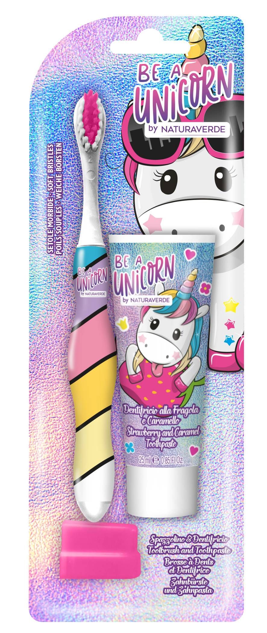 Naturaverde - Be A Unicorn Toothpaste And Toothbrush Kit
