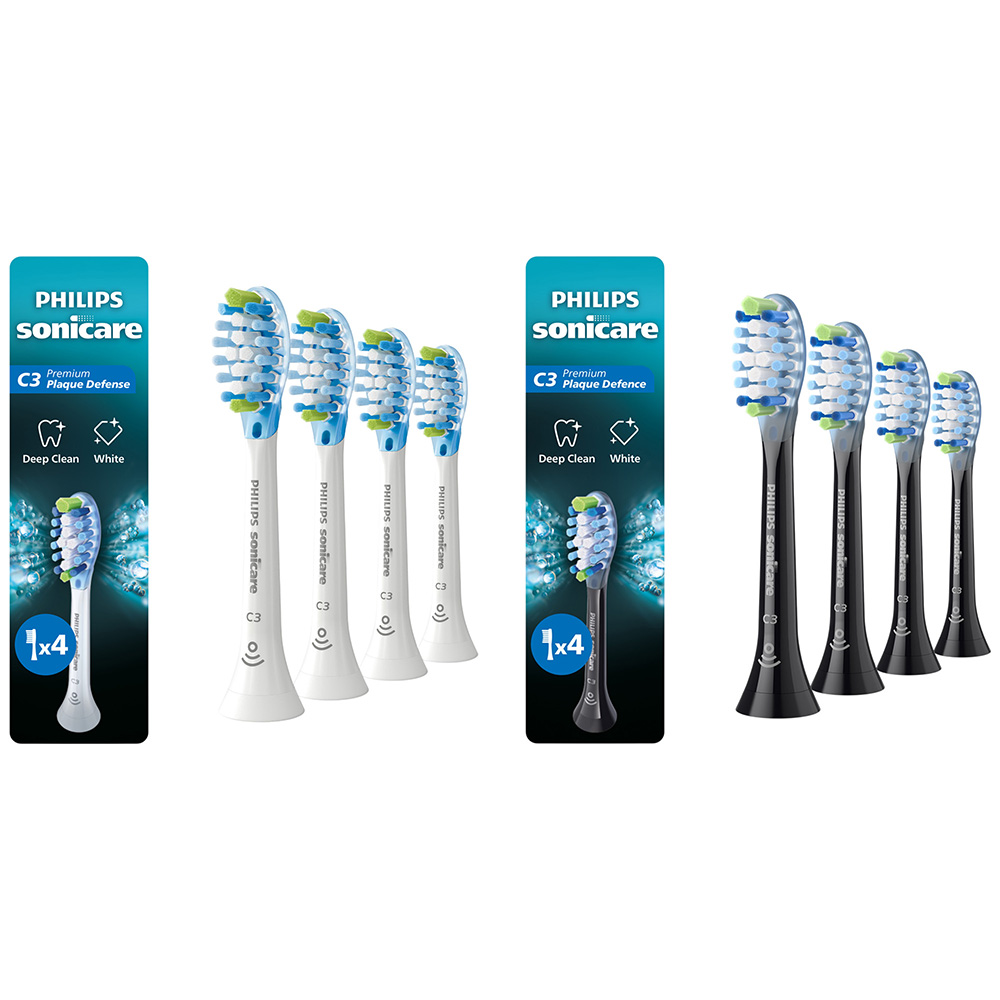 Philips Sonicare - C3 Premium Replacement Toothbrush Heads - Medium Soft - Pack of 4