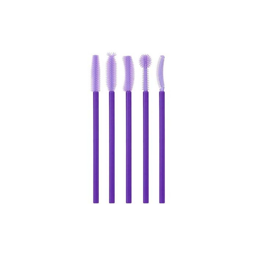 Manicare - Brow & Lash Spoolie Set - Purple - 5 Pcs