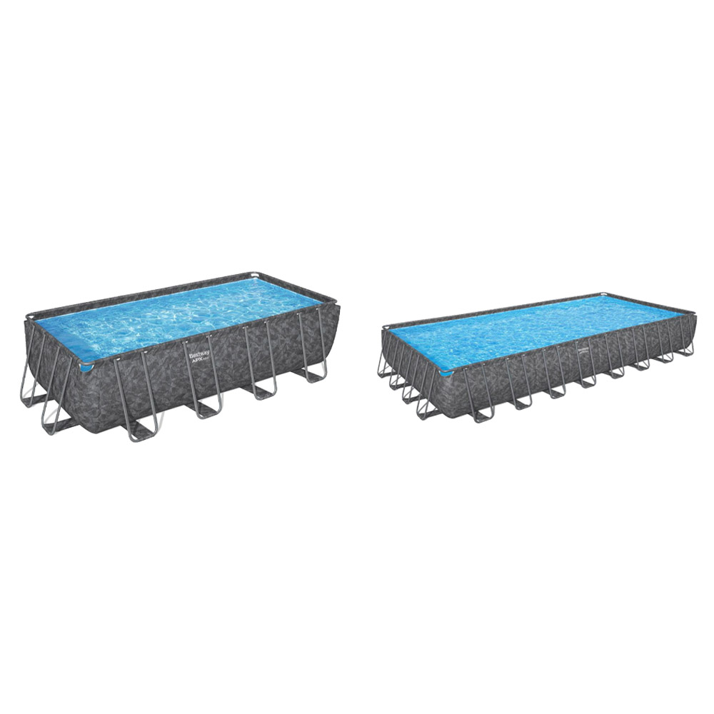 Bestway - Power Steel Rectangular Pool Set APX365 - Dark Grey