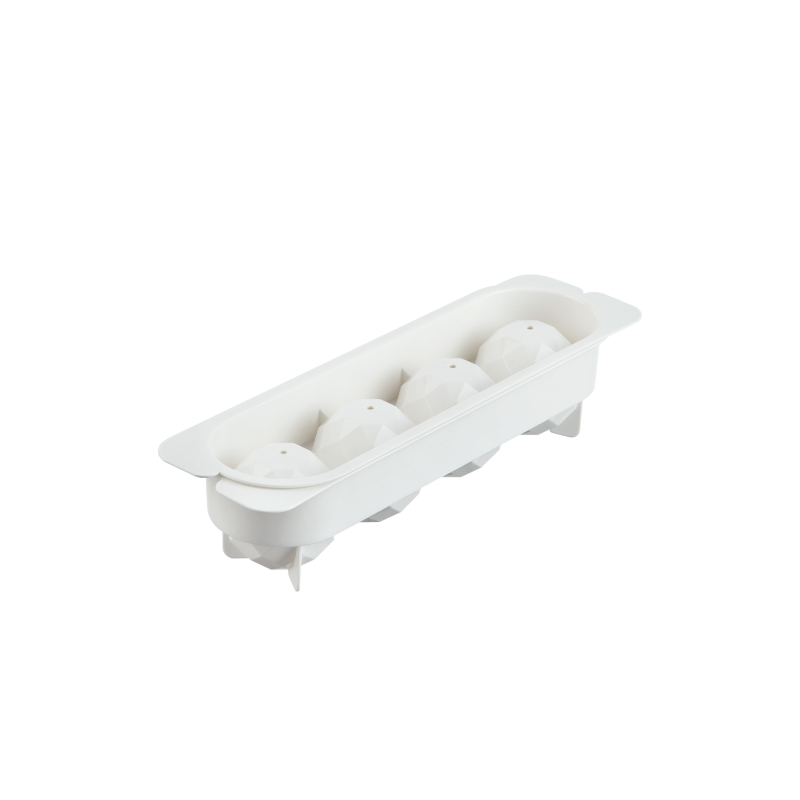 Inochi - Kari 4 Slot Sphere Ice Tray - Pearl White
