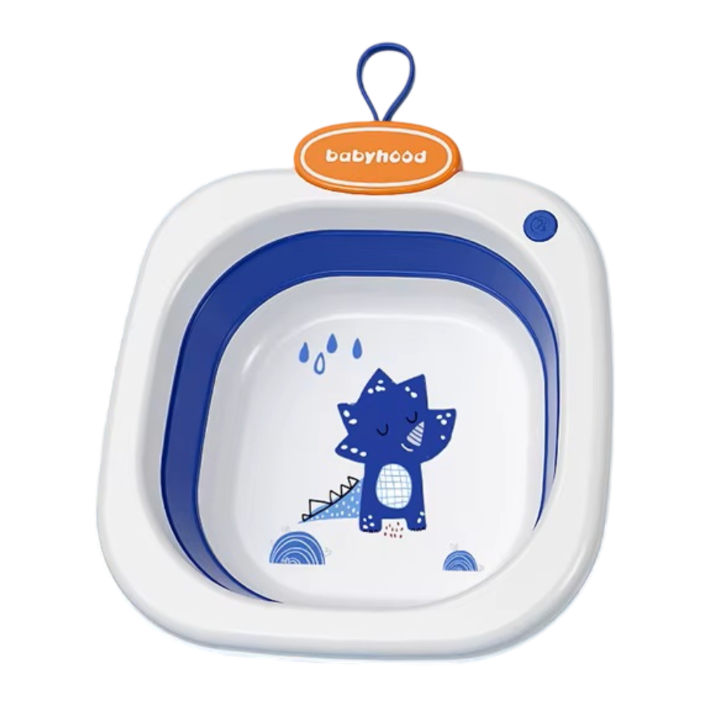 Little Angel Baby Foldable Wash Basin With Dinosaur Print