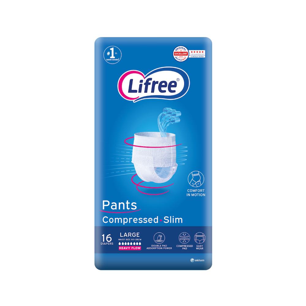 Lifree - Adult Protect Diapers - 16Pcs - Size 90-135 cm - Large