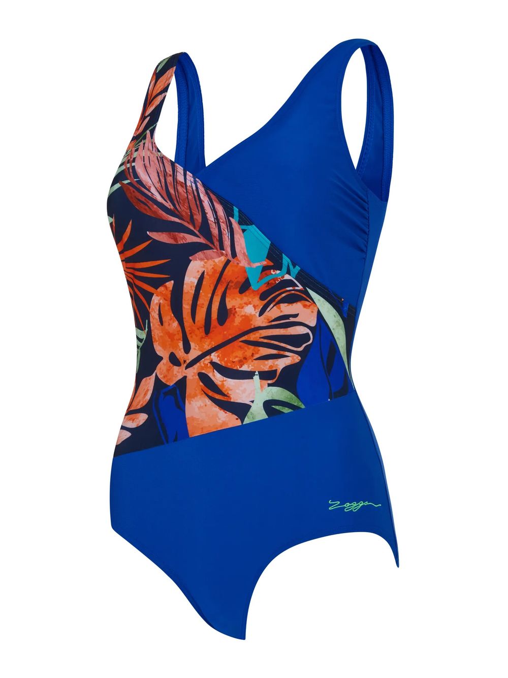 Zoggs Women's Elegance Front Crossover V Back Swimsuit - Navy
