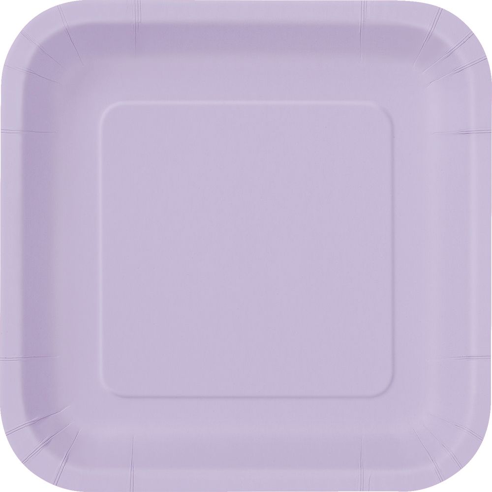 Unique - Lavender Square Plate 9"