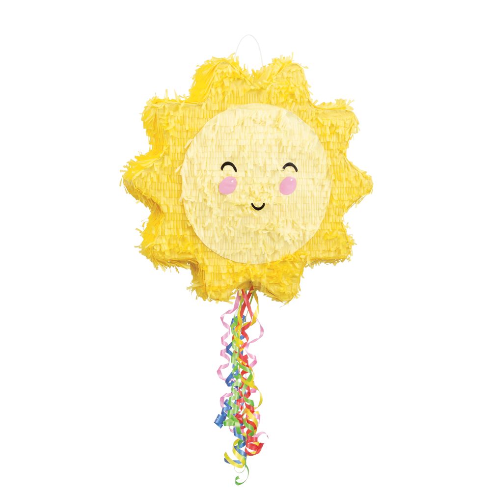 Unique - Smiling Sun Shaped Drum Pinata